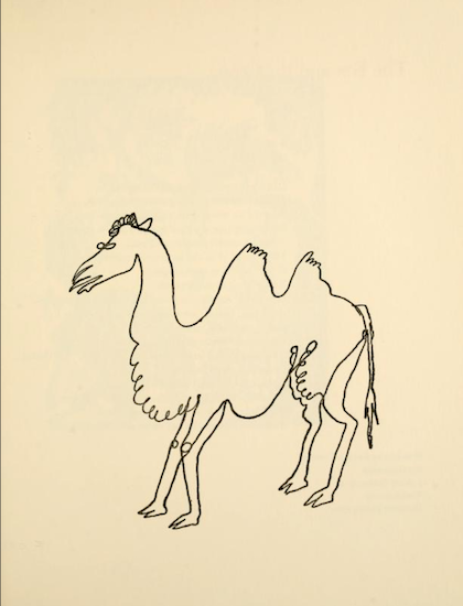 nemfrog:“The camel and the driftwood.” Illustration by Alexander Calder in Fables of Aesop, 1931.  A