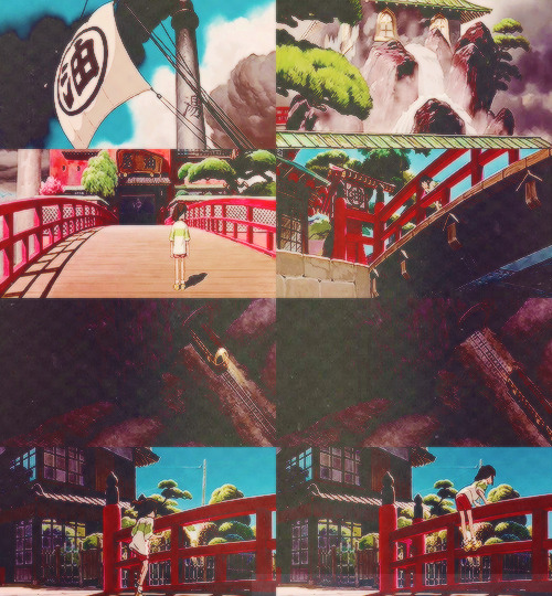 dyodee-oh:  Spirited Away x Chihiro stumbling upon the bathhouse     