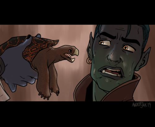 anderjak-creations:[ my fave moment from this week’s criticalrole, in screencap redraw form ] 