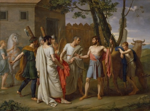 Cincinnatus Leaving the Plow to Make Laws at Rome, Juan Antonio Ribera, 1806