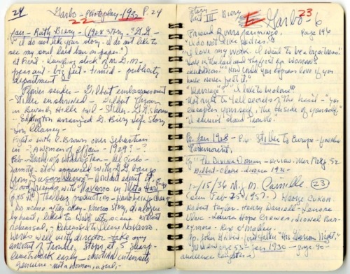 Louise Brooks research notebook, 1956 Nudes