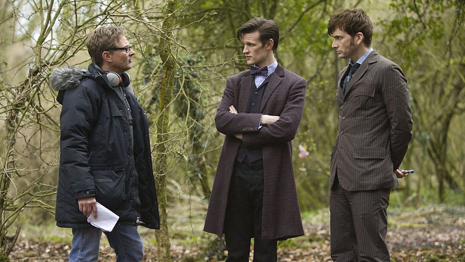 doctorwho:  Here are some behind the scenes pics from The Day of The Doctor!  