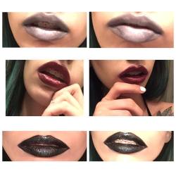 cuntfestival:  Fall lips? 🍂🍁  #fall #lipstick #fallmakeup #fallmakeuplook #berrylips #darkredlips #darkredlipstick #darklips #darklipstick #greylips #greylipstick #blacklipstick