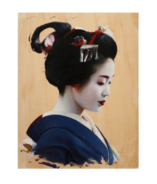 “Tomitsuyu” - original oil painting on canvas board Available at: philcouture.com