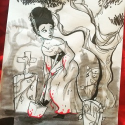 ashleighbeevers:  Another inktober - Frankenstein