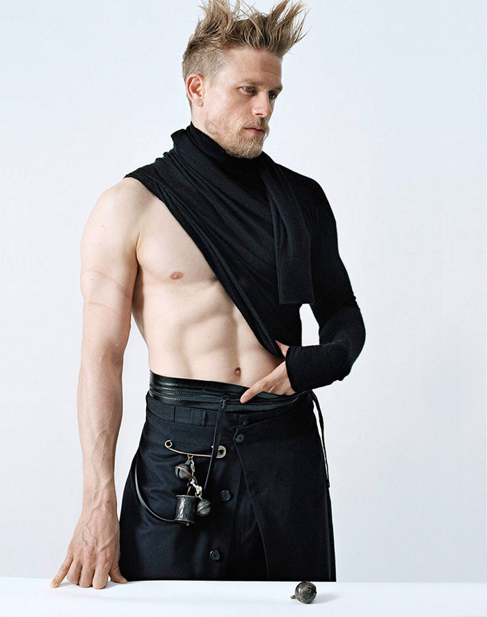   Charlie Hunnam covers the latest issue of V magazine photographed by Tim Walker