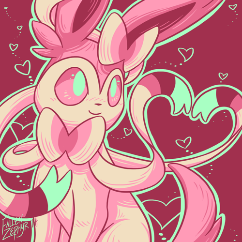 virize:Sylveon in #98 requested by thedetectiveandthebloggerLook at this cutie ahhhhhhOne of my favo