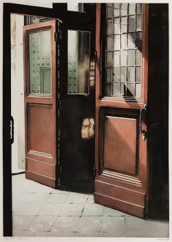 huariqueje: Firenze  -   Max Kreijn, 1997. Dutch,b.1947-2013 Watercolour on paper,  105 x 75 cm. 
