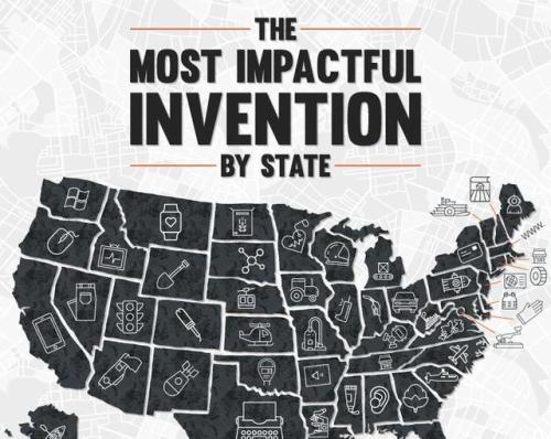 mapsontheweb: The most impactful invention by U.S. state. 