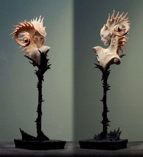 crimsonkismet:   ‘Faun for the Sea of Trees’ in Kato Polyclay by Forest Rogers  