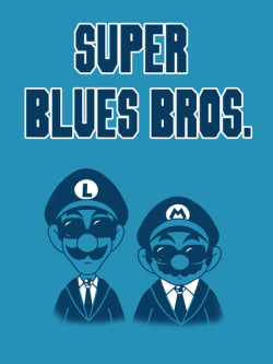 nerdsandgamersftw:  Super Blues Bros By Brian Campbell 