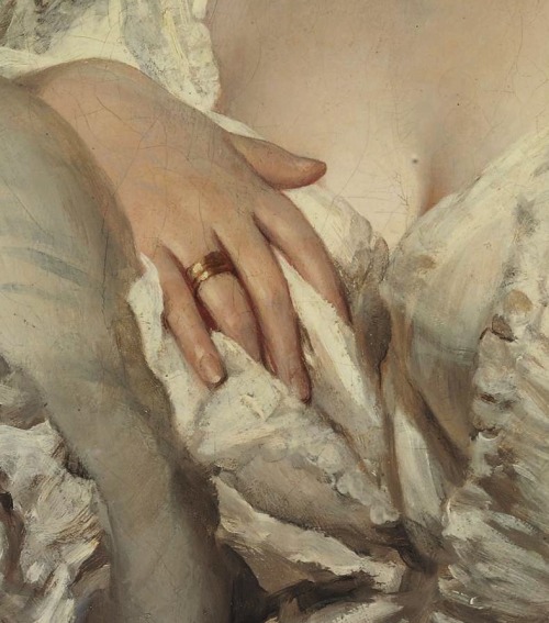 theladyintweed: Details of Portraits by Franz Xaver Winterhalter