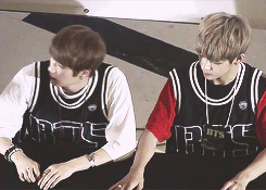 pandreos:  jin and v playing around with each other   