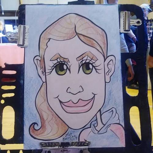 Doing caricatures at the Melrose Farmer’s Market at Memorial Hall  #art #drawing #melrose  #farmersmarket  #artistsontumblr #artistsoninstagram #caricature #caricatures  (at Melrose Memorial Hall)