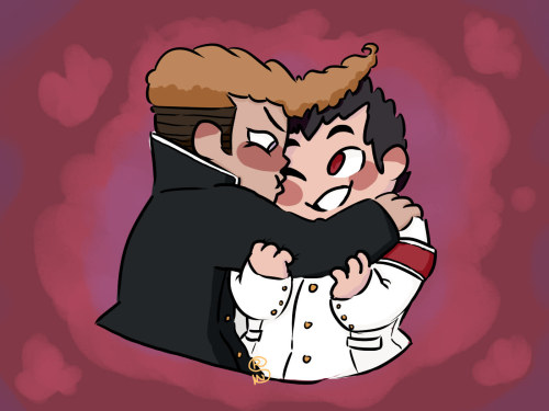 shapeshiftinterest: charlotteml1 commissioned for kiyotaka ishimaru and mondo oowada form danga