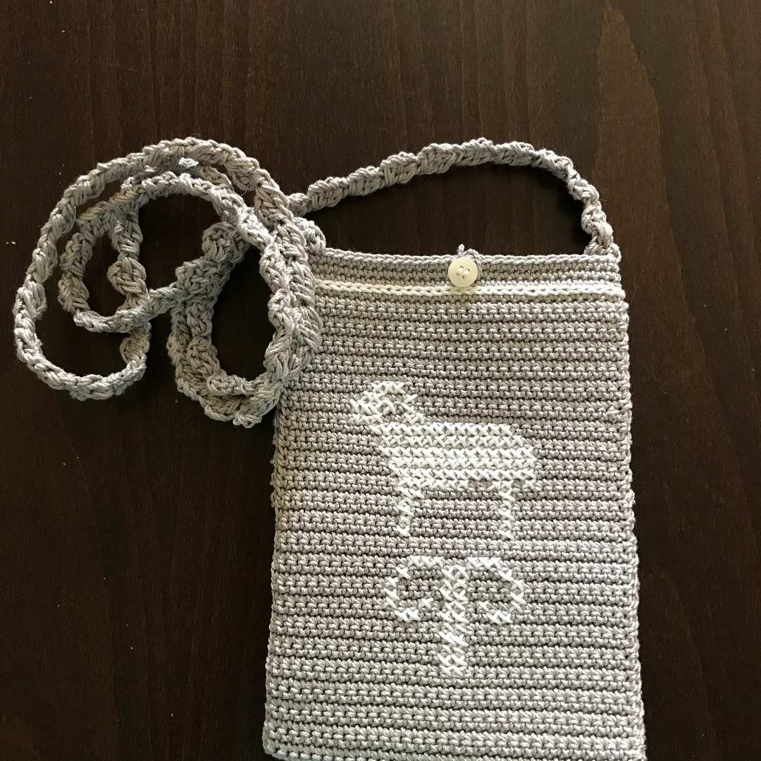 Cross body zodiac sign, personalized, crocheted cell phone cases available in my Etsy shop, see link to my shop in my profile. Aries done, Taurus in production