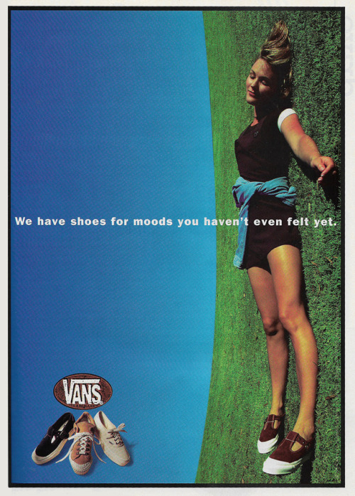 justseventeen:October 1994. ‘We have shoes for moods you haven’t even felt yet.’
