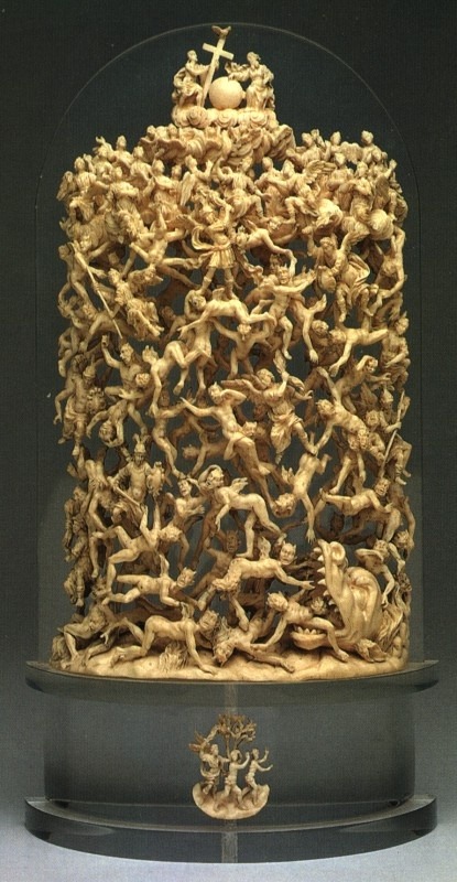 Fall of the Rebel Angels, Naples, early 18th century, ivory - Nelson Atkins Museum