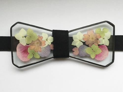 sosuperawesome:Pressed Flowers and Glass Jewelry and Bow Ties by Tereza Varga on EtsyMore like this