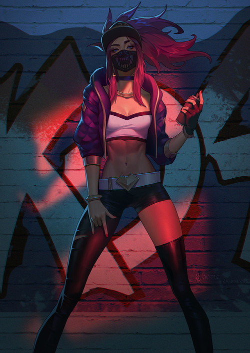 KDA Akali c home https://www.artstation.com/artwork/6abGgN