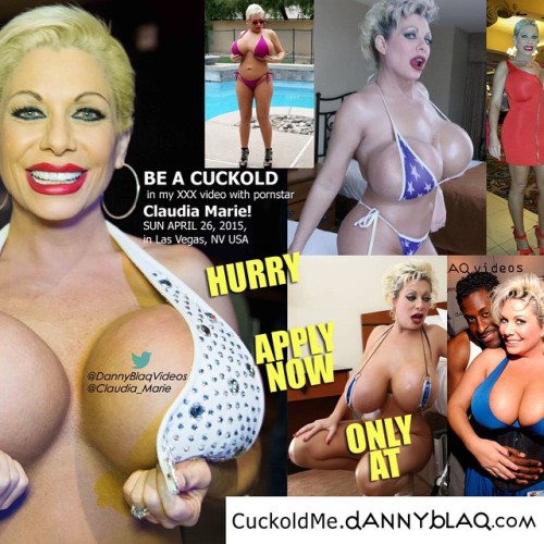 dannyblaqvideos: BE A #CUCKOLD in my 2nd video w/ #pornstar Claudia Marie SUN APR 26 in #Vegas APPLY