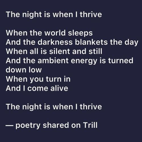 Add the tag “content” to your poetry on Trill for a chance to be featured in our content channel and