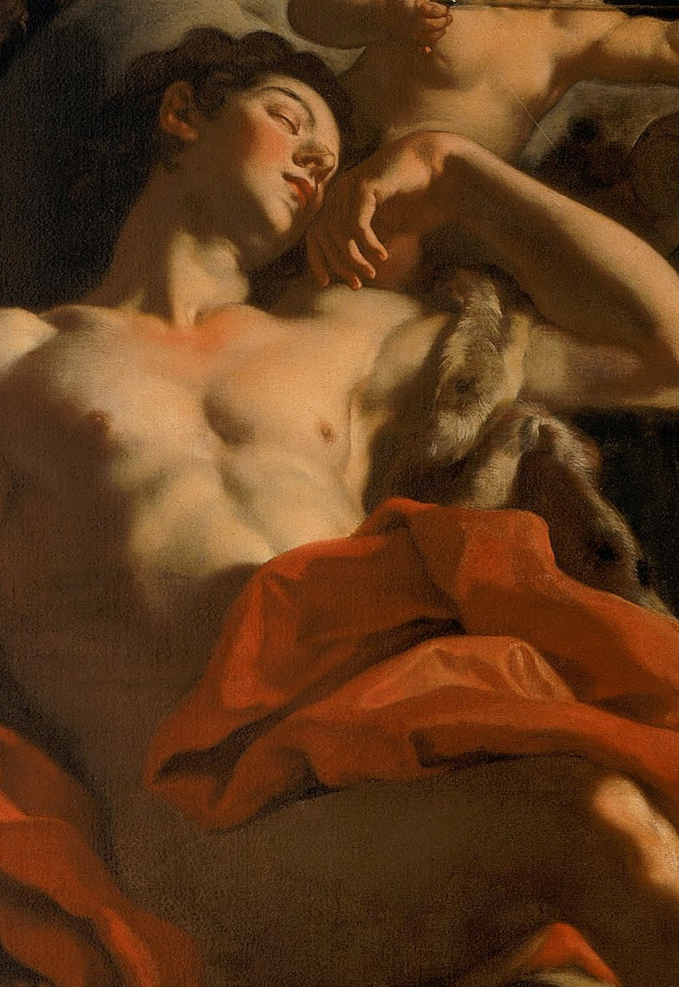 c0ssette: Francesco Solimena,Diana and Endymion (detail) 1705-10. 