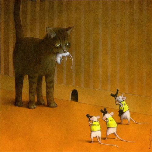 ftyrdesewder:  iterates:  cloudyskiesandcatharsis:  Brilliant Thought-Provoking Satirical Illustrations by Pawel Kuczynski  these are always excellent  Are you fking kidding like less than half of those even make sense 