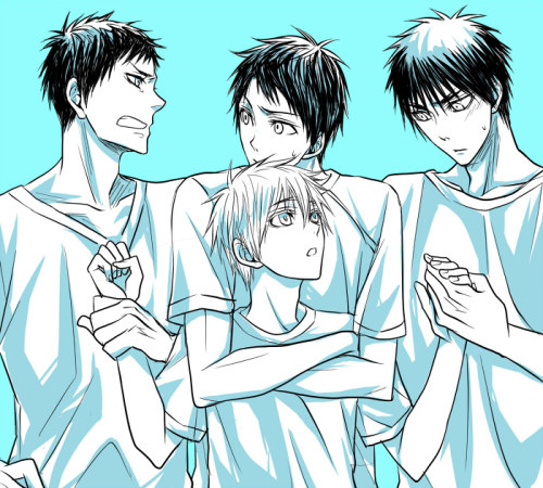 grizzly-of-the-alley:Kuroko and his (previous/current) boyfriends