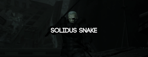 tretijrebenok:Metal Gear Solid (1 - V) + Final Bosses. [requested by anon]