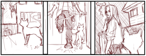 unfinished panels from a comic about teens and shenanigans