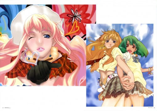 ebata risa macross macross frontier ranka lee sheryl nome seifuku | #102131 | yande.re