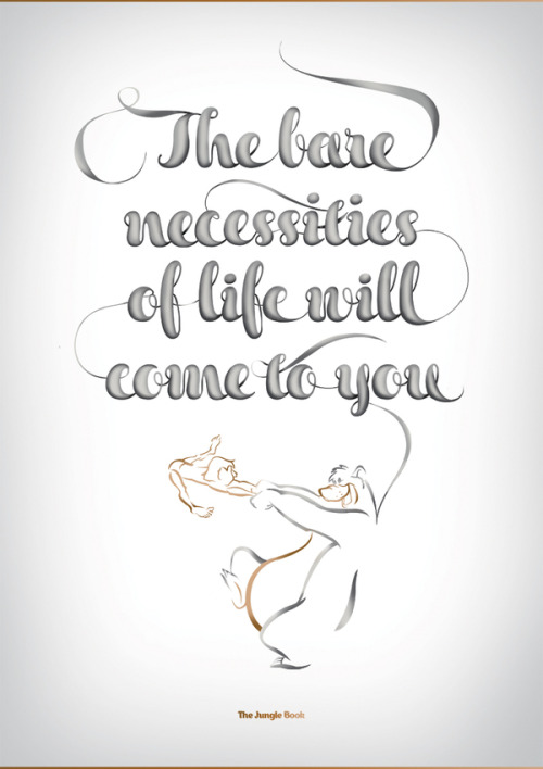 Disney Typography Seriesby Vanessa Fahy
