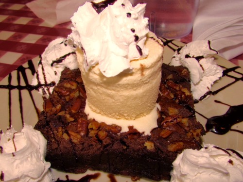 Chocolate Chunk Brownie ‘Mulate’s’ in New Orleans http://mulates.com/menu/Menu-2015.pdf 