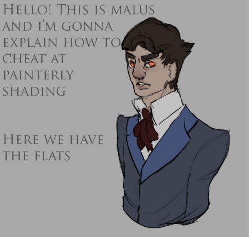 malusdraco:  a tutorial on how i do easy painterly shading idk you guys probably knew this already but whatever i thought i’d make one anyway (also this is a really long post sorry) 