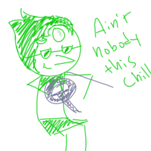 someteenslounge:  I was doodling and this happened Ain’t nobody as chill as Pearl
