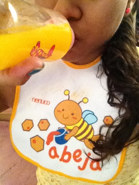 Lunch!!!! Pasta and Orange juice :D