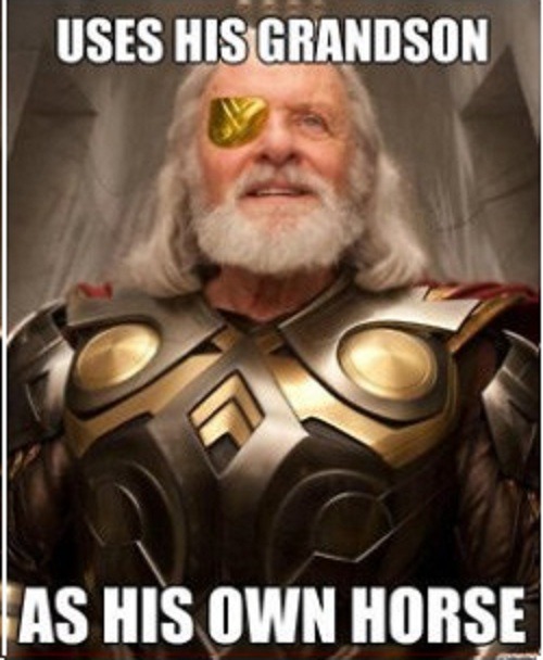 thorgasmed:  khaos-zeronagirl:  Bad dad Odin.  I’m screaming fuCK 