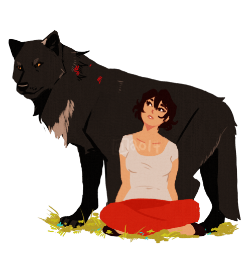 mouseandhound:wolf mama and wife doodle