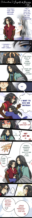 windrelyn:  “Hug” My Comicstrip for Fëanor and Fingolfin. Hope you enjoy it!