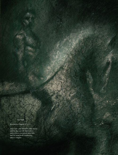 goostor:Four Horsemen from Signal To Noise by Neil Gaiman, Dave McKean