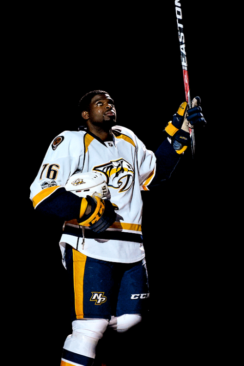 pyatts:A teary-eyed P.K. Subban acknowledges the fans while receiving a standing ovation vs Canadien