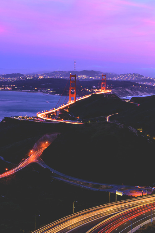 modernambition:Golden Gate Bridge Blue Hour | MDRNA | Instagram
