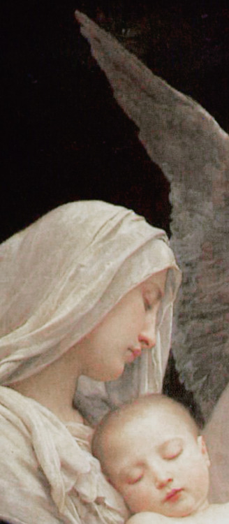 achillos:  William-Adolphe Bouguereau  “Song Of The Angels” (details)1881 oil on canvas, h213.4 x w152.4 cm  