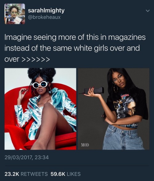 cartnsncreal:Black women really a treasure why the media play them like this