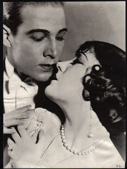 Bo Vampdreaminginhollywood:   Rudolph Valentino And Gloria Swanson Portrait.   