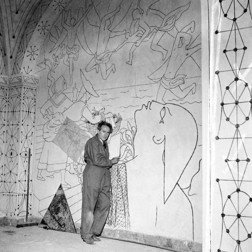 #jeancocteau #artist #peintre #dessinateur #cineaste #dramaturge #ecrivain #theatre ici à la #chapel