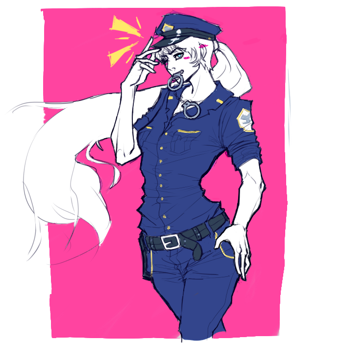 v4xlukamegurine: ??? quick thingy idk i just wanted to draw my favs in police officer