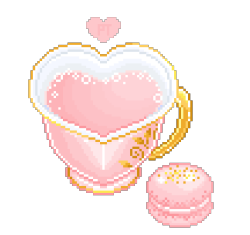 pretty-transparents:  strawberry milk tea &amp; macaroon ♥  