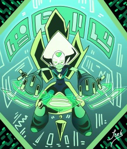 toyzntheattic:Here is a little commission I did for a very dear friend of mine Azekeal McNees. The commission was Peridot. His favorite character in Steven Universe with that being said I really want to thank him for commissioning me. I hope you all will